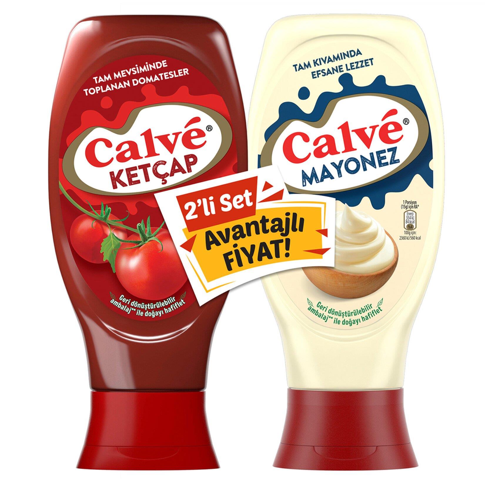 Calve İkili Set Ketçap 430 G + Mayonez 380 G
