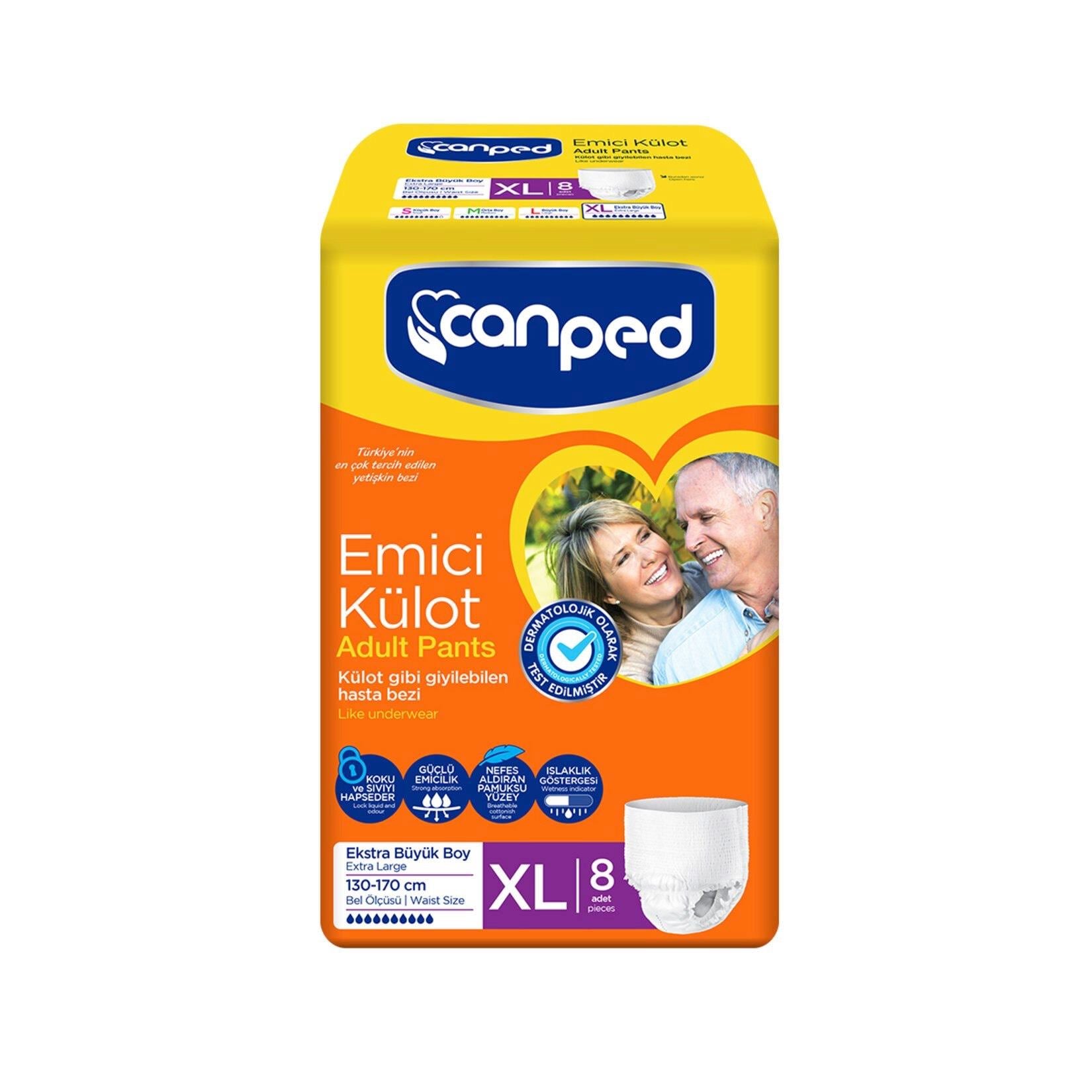 Canped Emici Külot Extra Large 8'Li