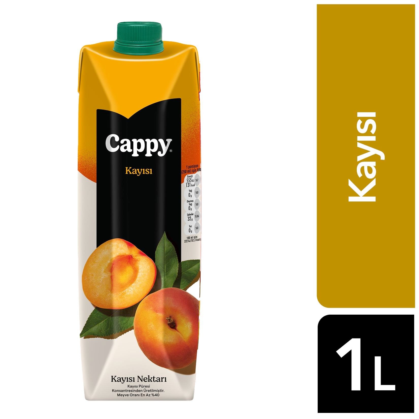 Cappy Kayısı Nektarı Karton Kutu 1 L