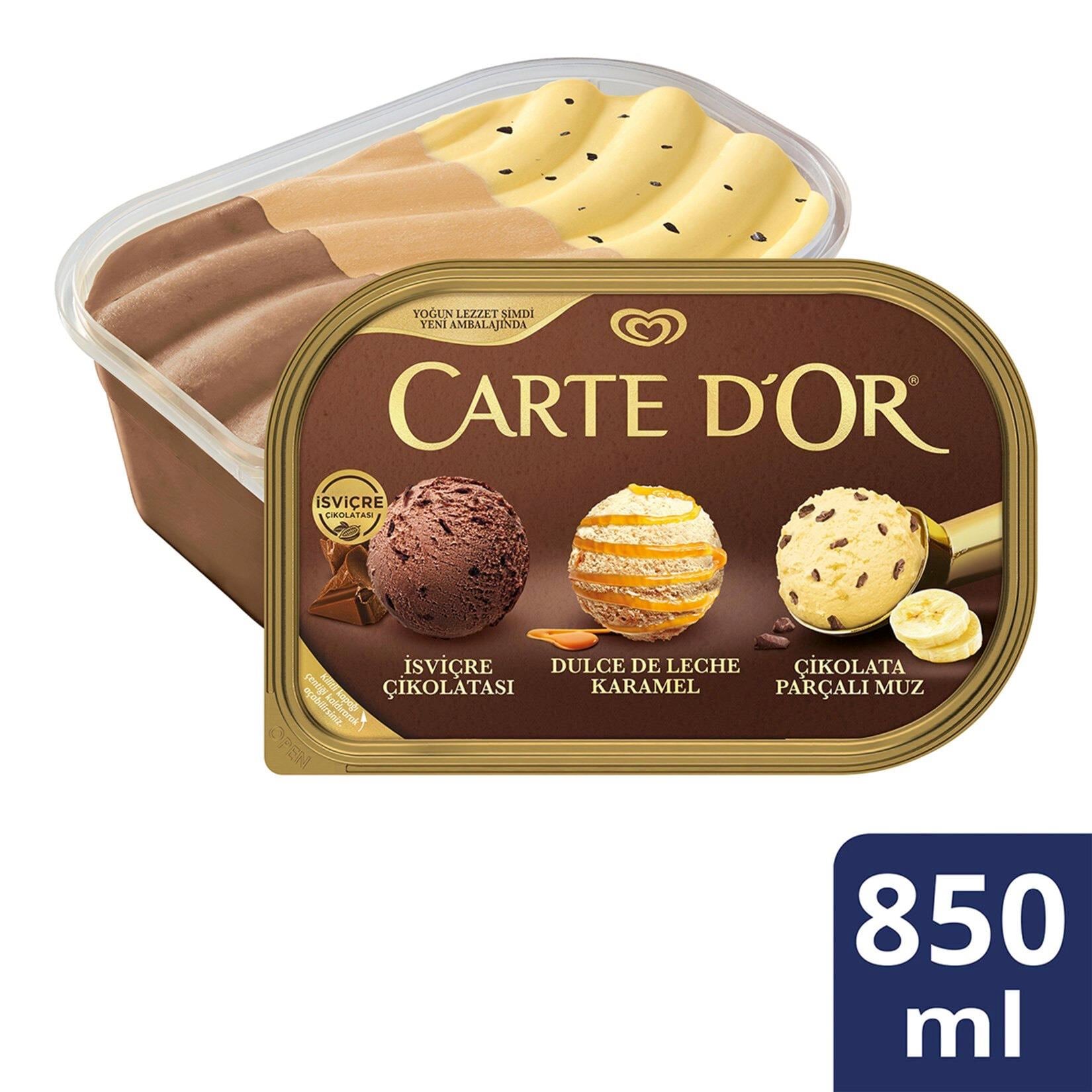 Carte d'Or İsviçre Çikolata - Karamel - Muz 850 Ml