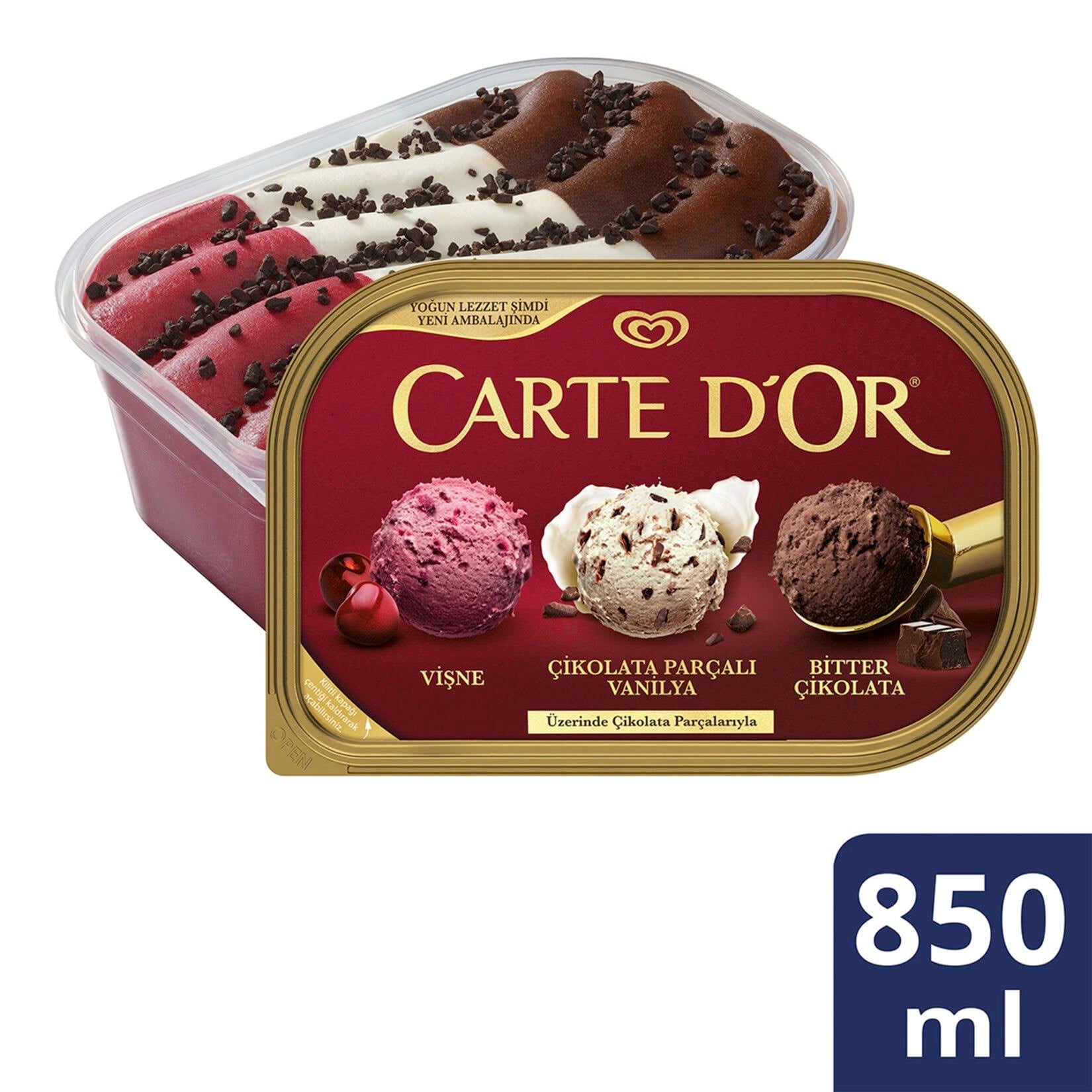 Carte d'Or Vişne Vanilya Bitter Çikolata 850 ml