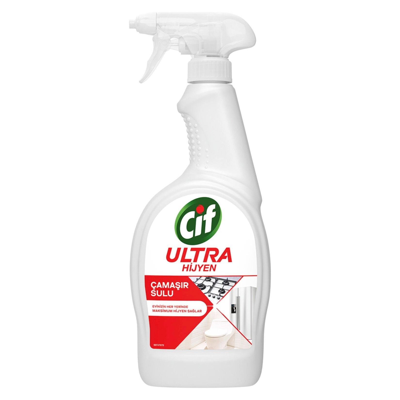 Cif Sprey Ultra Hijyen Çamaşır Suyu Katkılı 750 Ml