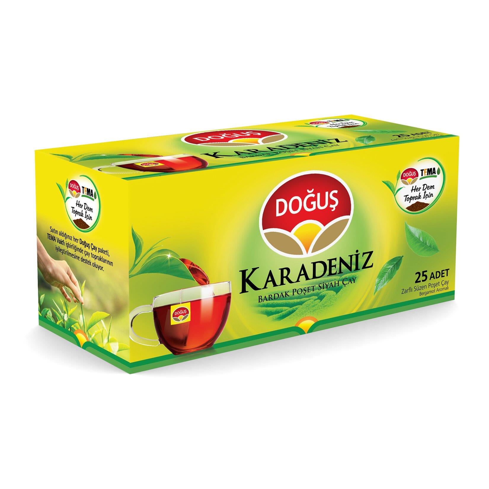 Doğuş Karadeniz Bardak Poşet Çay 25'Li