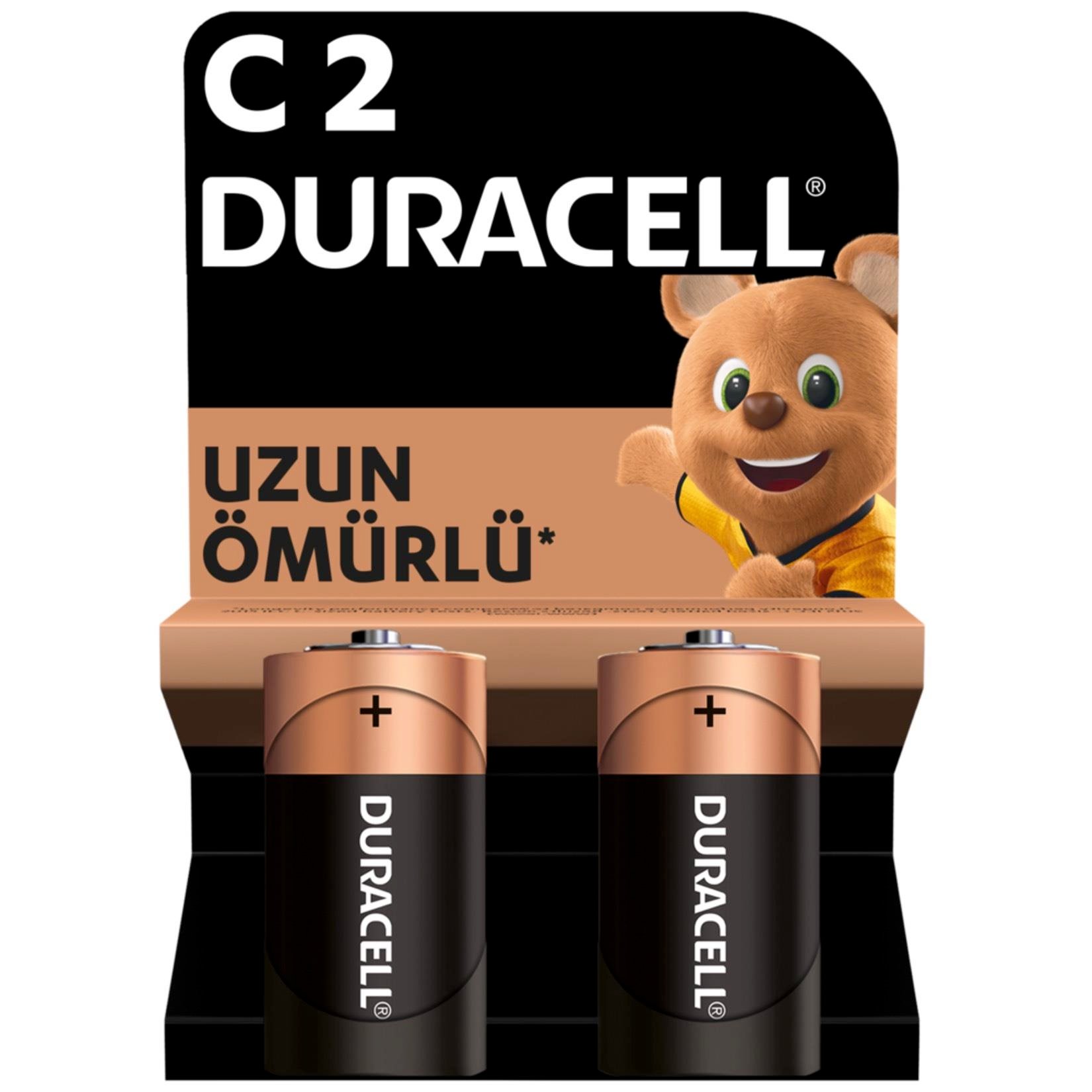 Duracell Alkalin C Pil, 1,5V (LR14 / MN1400), 2’li Paket