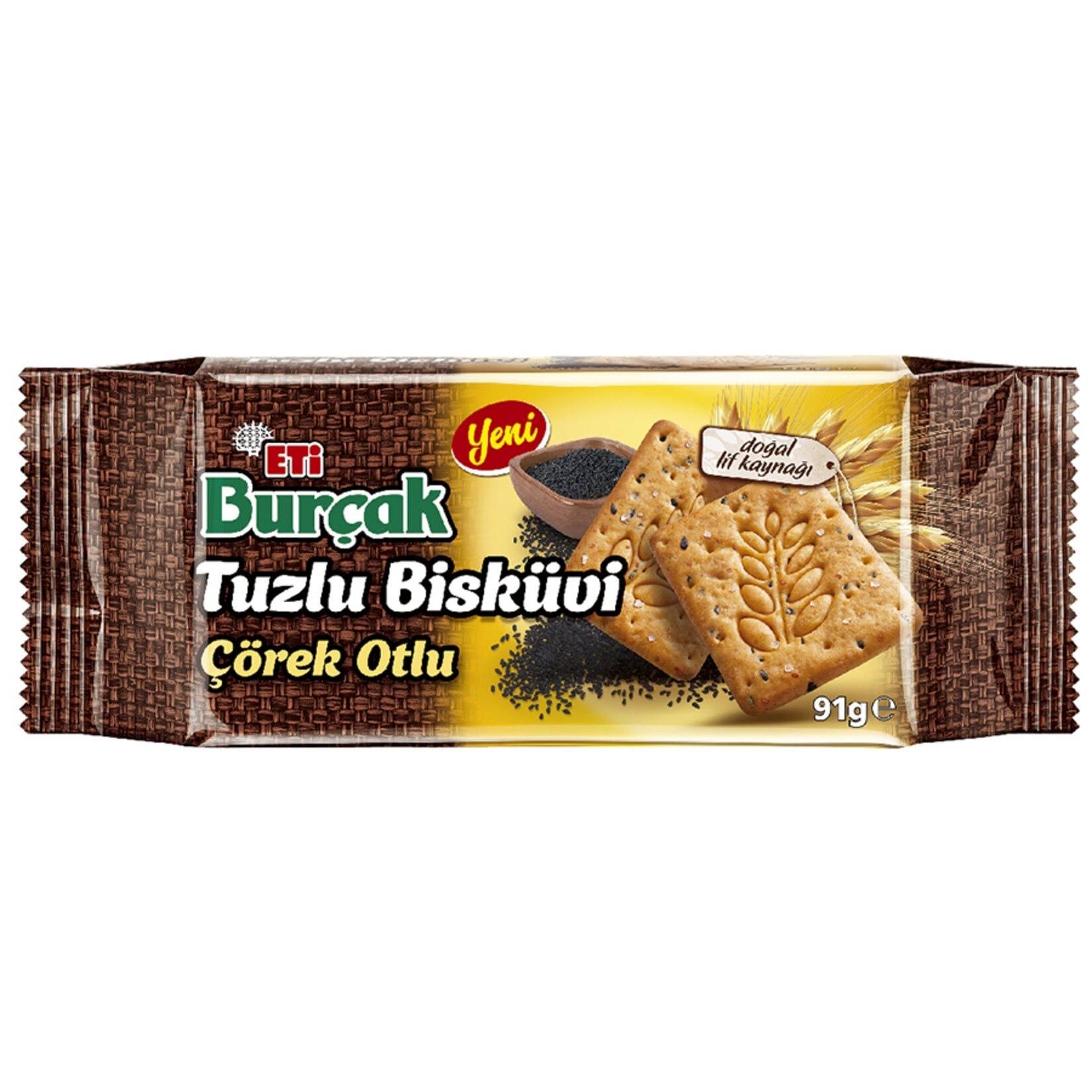 Eti Burçak Tuzlu Çörek Otlu Bisküvi 91 g