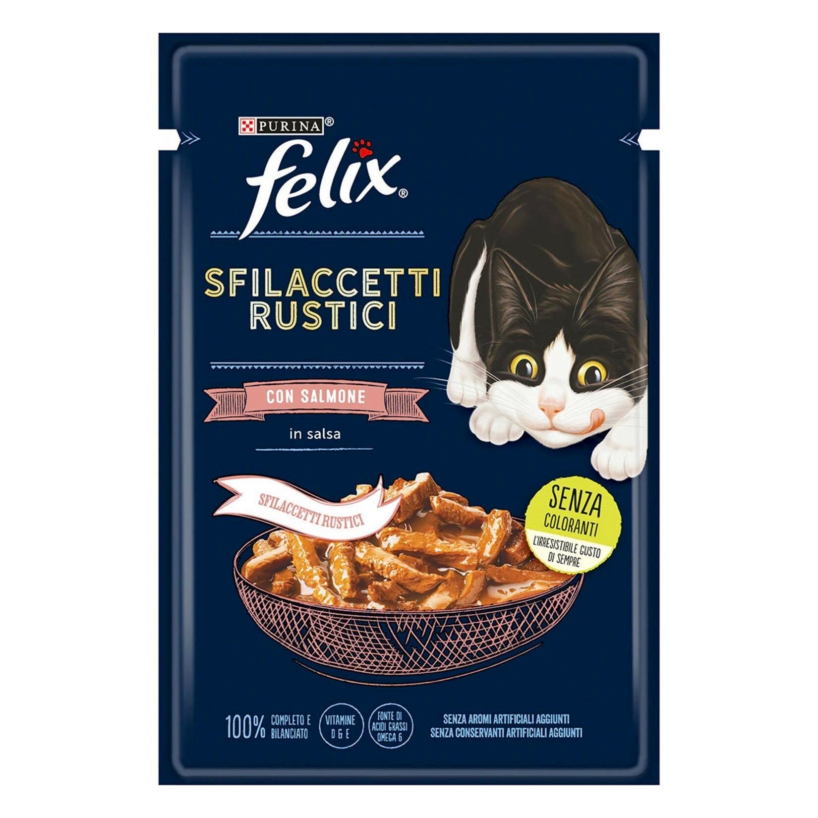 Felix Lezzetli Dilimler Yaş Mama Somonlu 80G