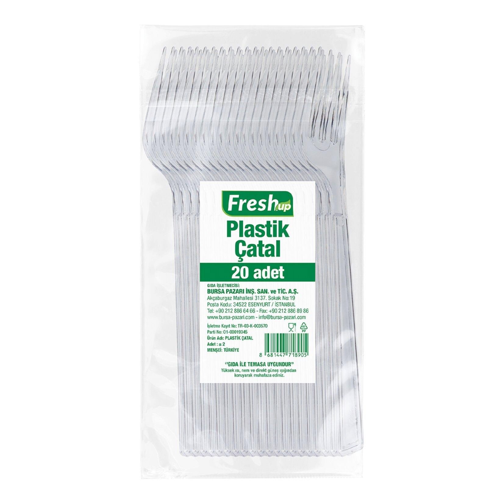 Fresh-up Plastik Çatal 20'li