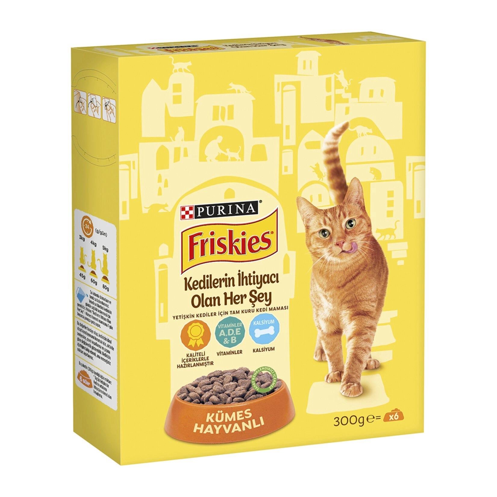 Friskies Yetişkin Kümes Hayvan Kuru Kedi Maması 300 G
