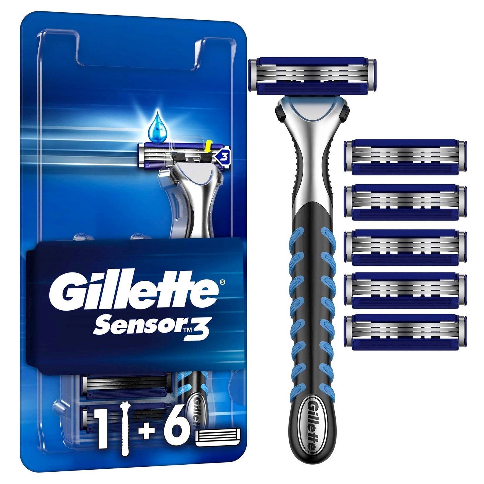 Gillette Sensor3 Makine + 5'li Bıçak Tıraş Makinesi