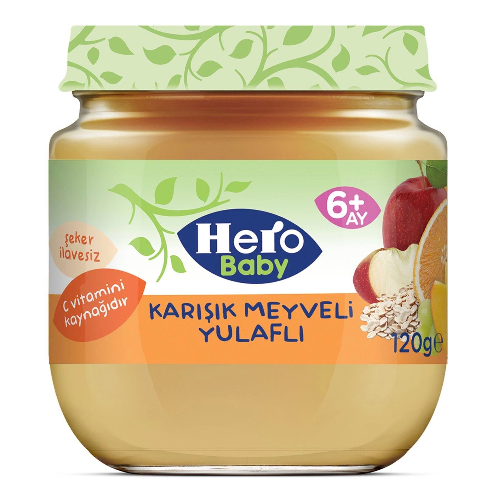 Hero Baby Karışık Meyvve Yulaflı 120Gr