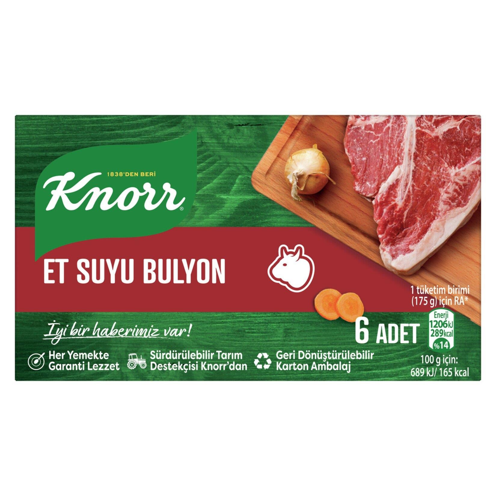 Knorr Et Suyu Bulyon 6’lı 60 G