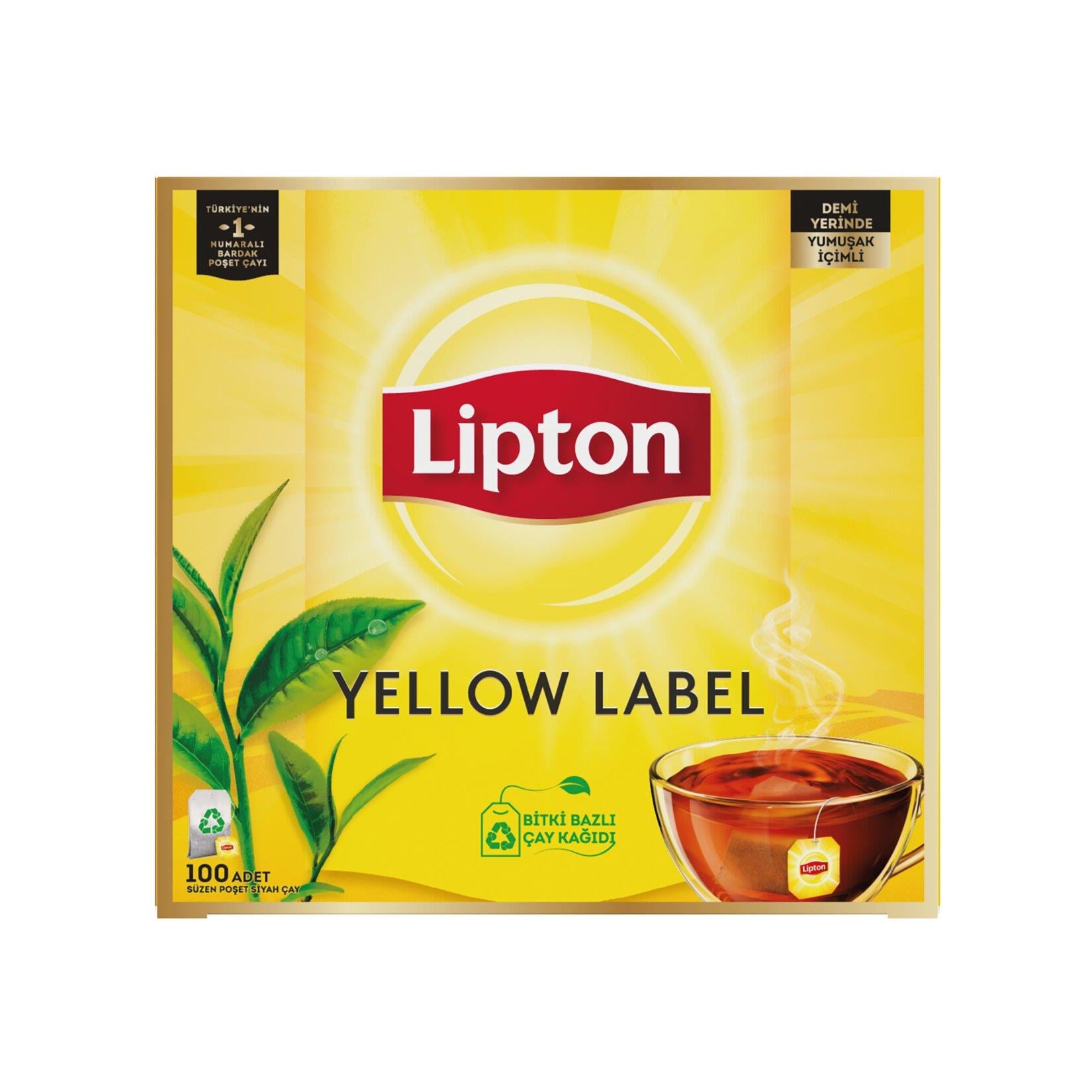 Lipton  Bardak Poşet Çay Yellow Label 100
