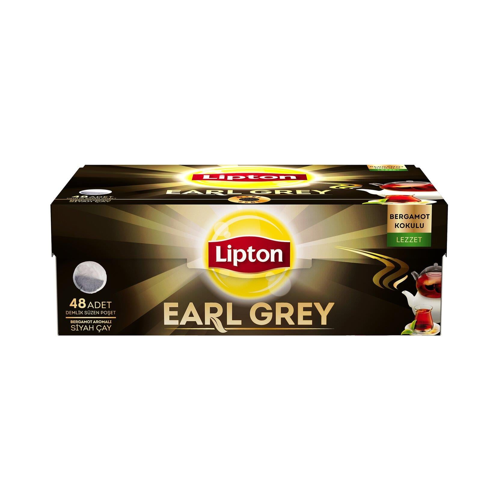 Lipton Demlik Poşet Çay Earl Grey 48'Li 153G