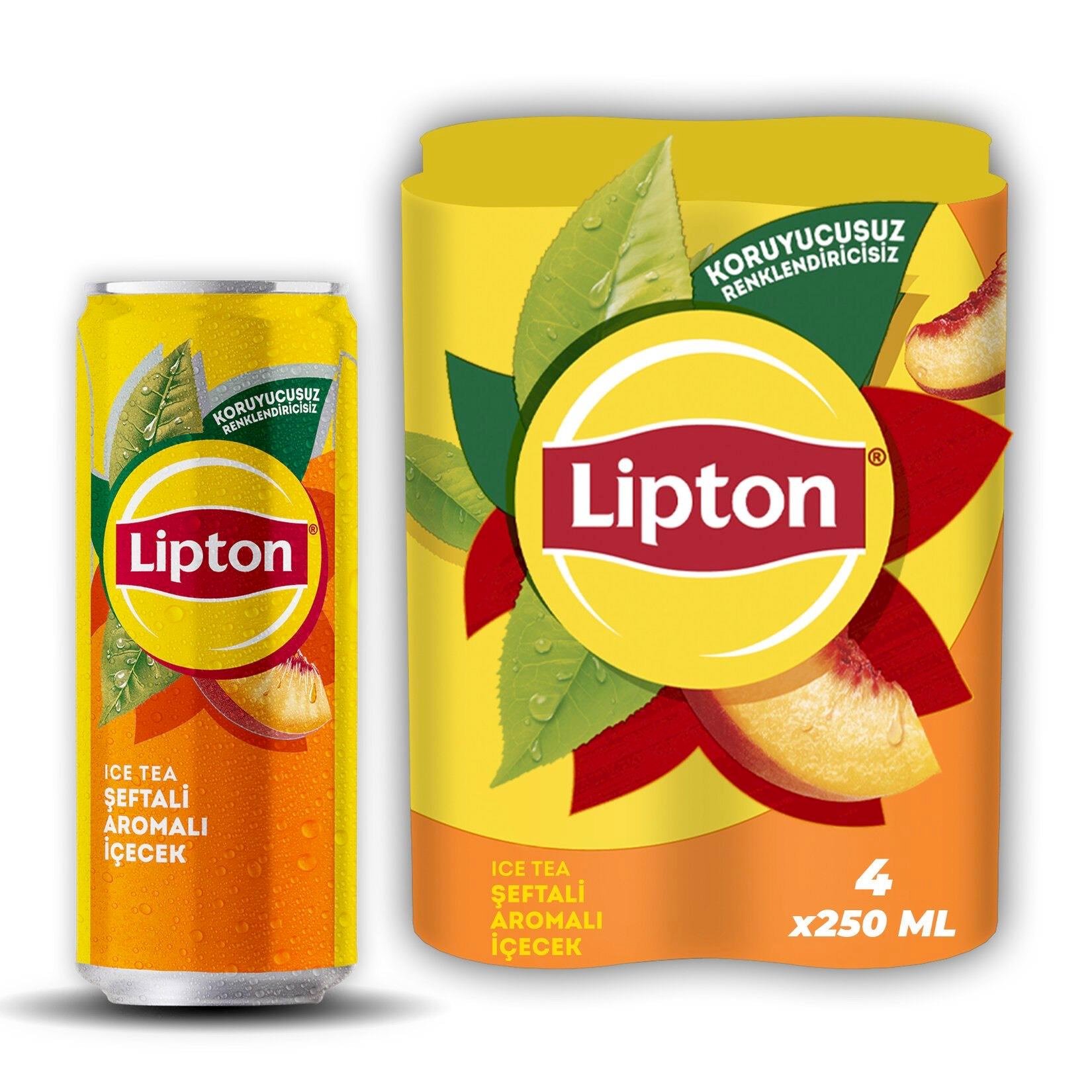 Lipton Ice Tea Şeftali Kutu 4x250 Ml