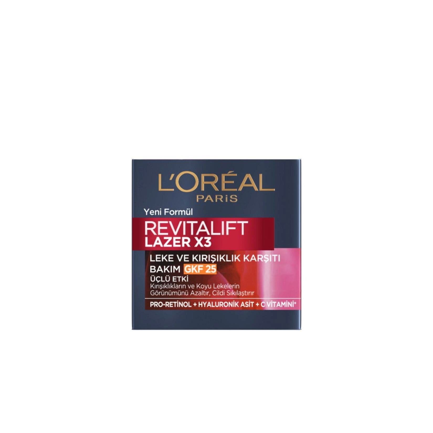L'Oréal Paris Revitalift Lazer X3 Leke ve Kırışıklık Karşıtı Bakım GKF20