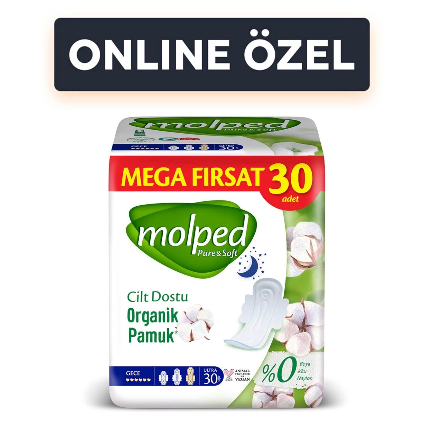 Molped P&s Gece Mega Hijyenik Ped 30'lu