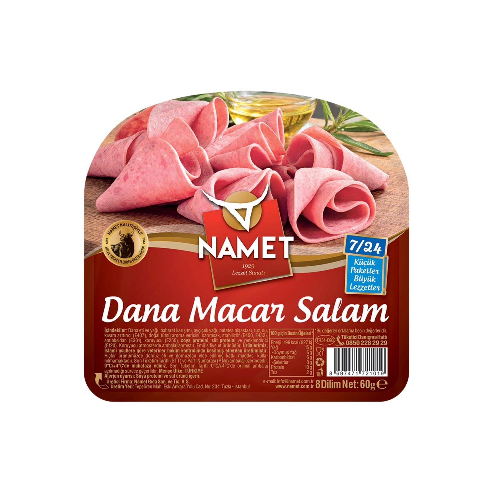 Namet 7/24 Dana Macar Salam 60 G