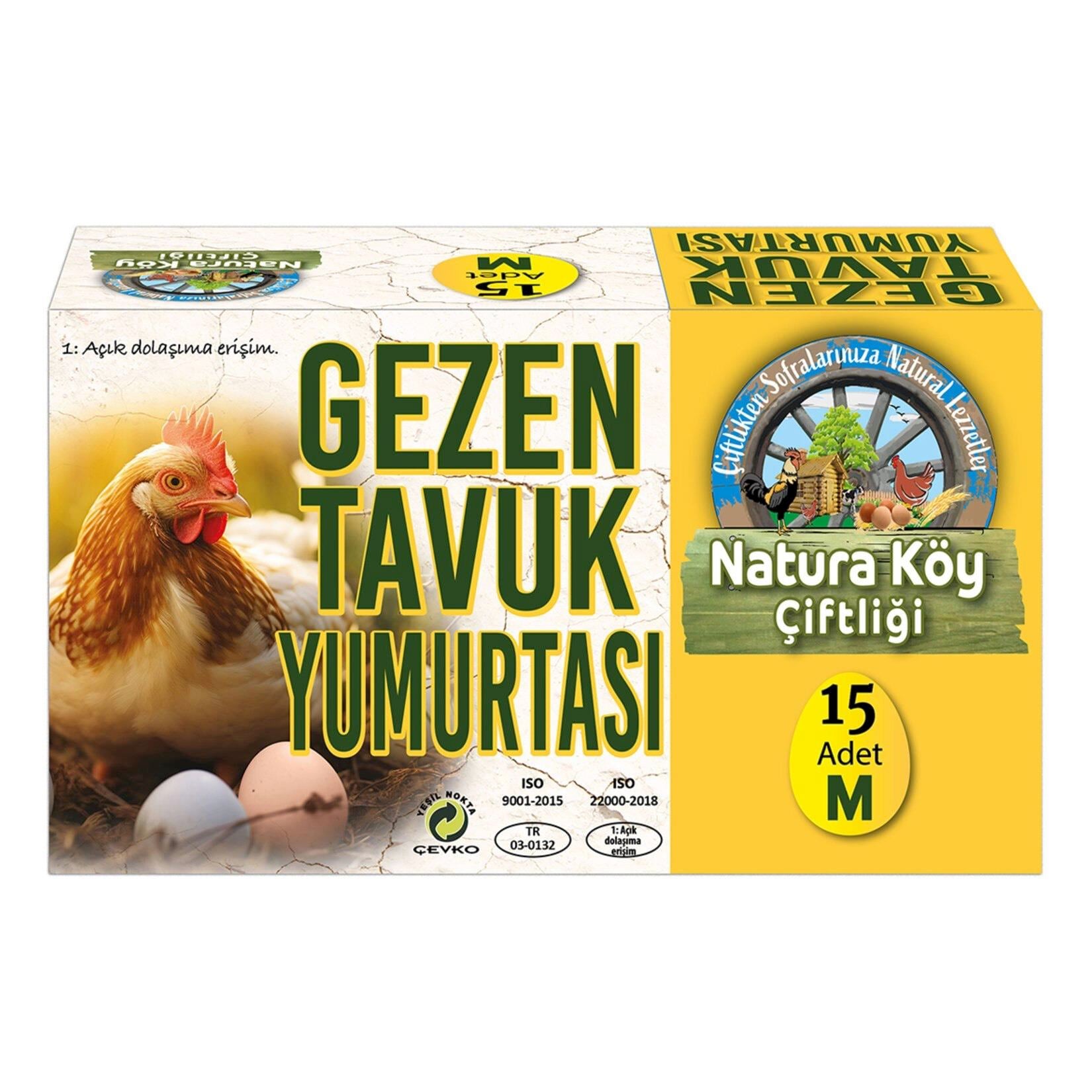 Naturaköy Gezen 15'li Yumurta M Orta Boy (53-62) G