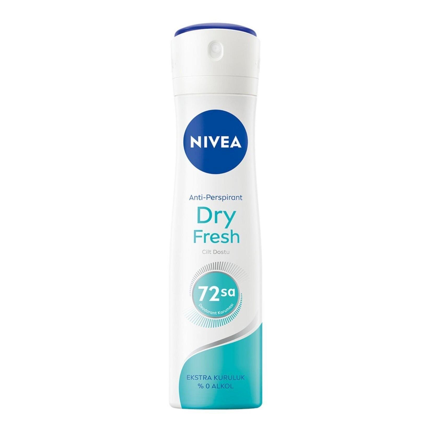 NIVEA Kadın Sprey Deodorant Dry Fresh 48 Saat Anti-Perspirant Koruma 150ml