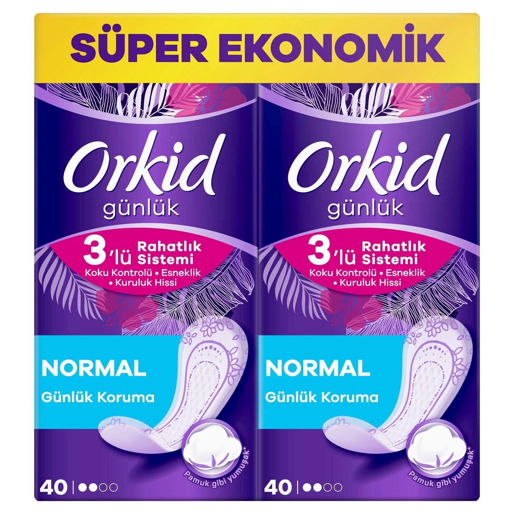 Orkid Günlük Ped Normal Dev Ekonomi Paketi 80 Ped