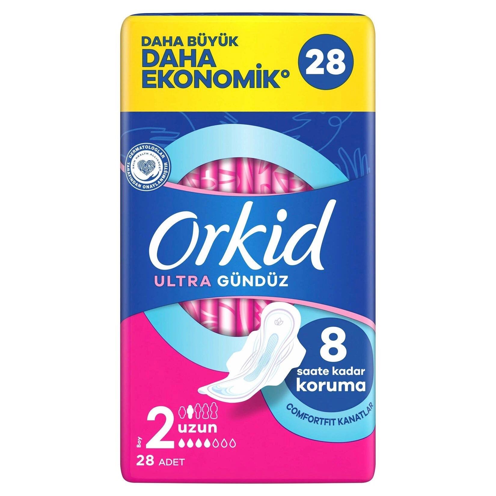 Orkid Ultra Ekstra Dörtlü Paket Uzun Ped 28'li