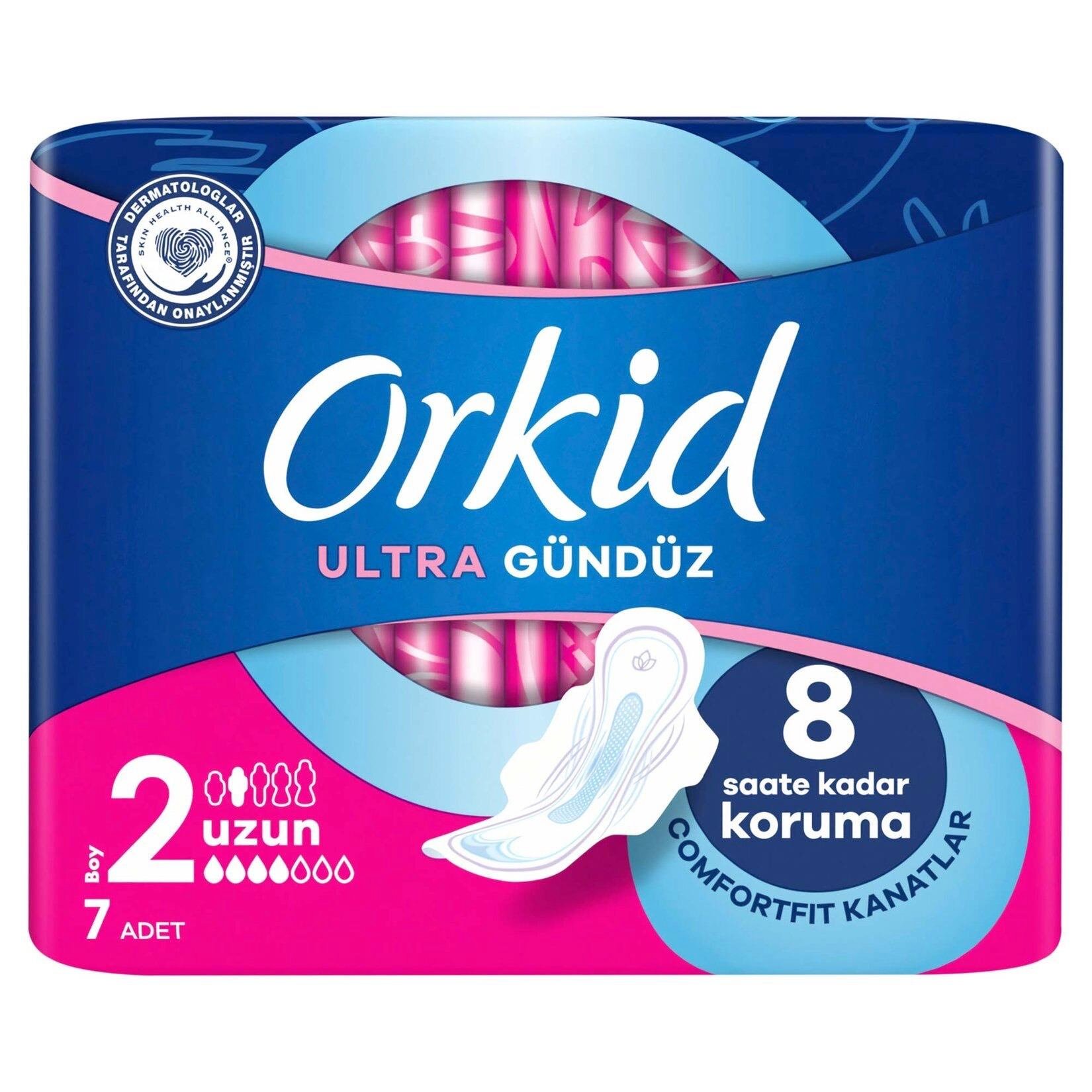 Orkid Ultra Extra Hijyenik Ped Uzun Tekli Paket 7 Ped