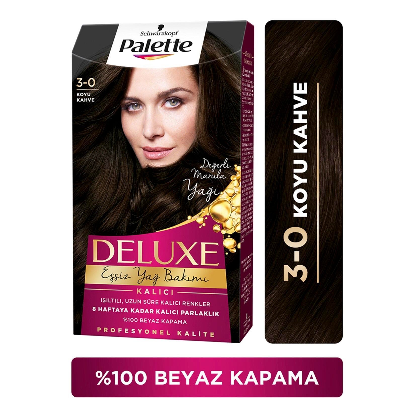 Palette Deluxe Saç Boyası Koyu Kahve 3-0