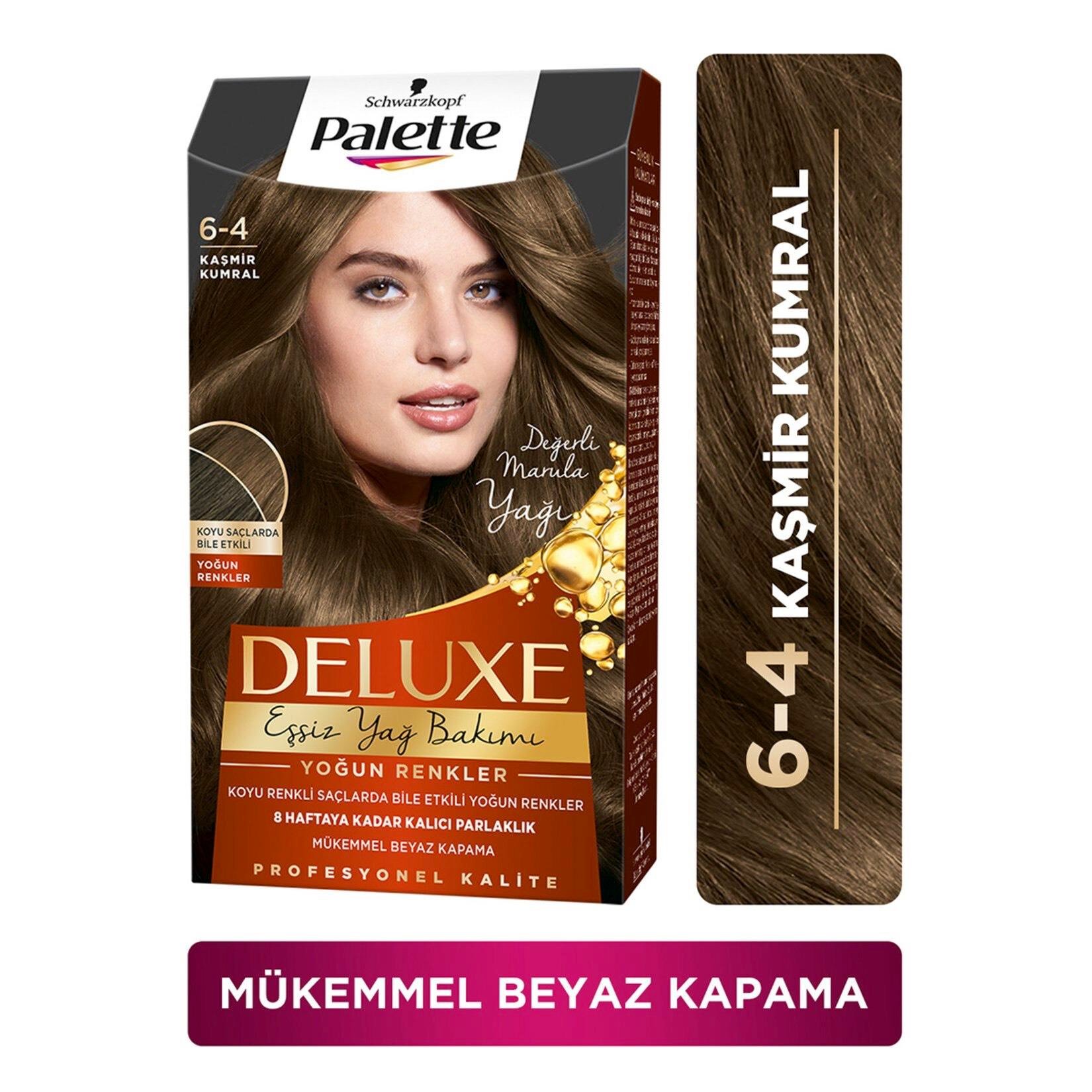 Palette Deluxe Yoğun Renkler Saç Boyası Kaşmir Kumral 6-4