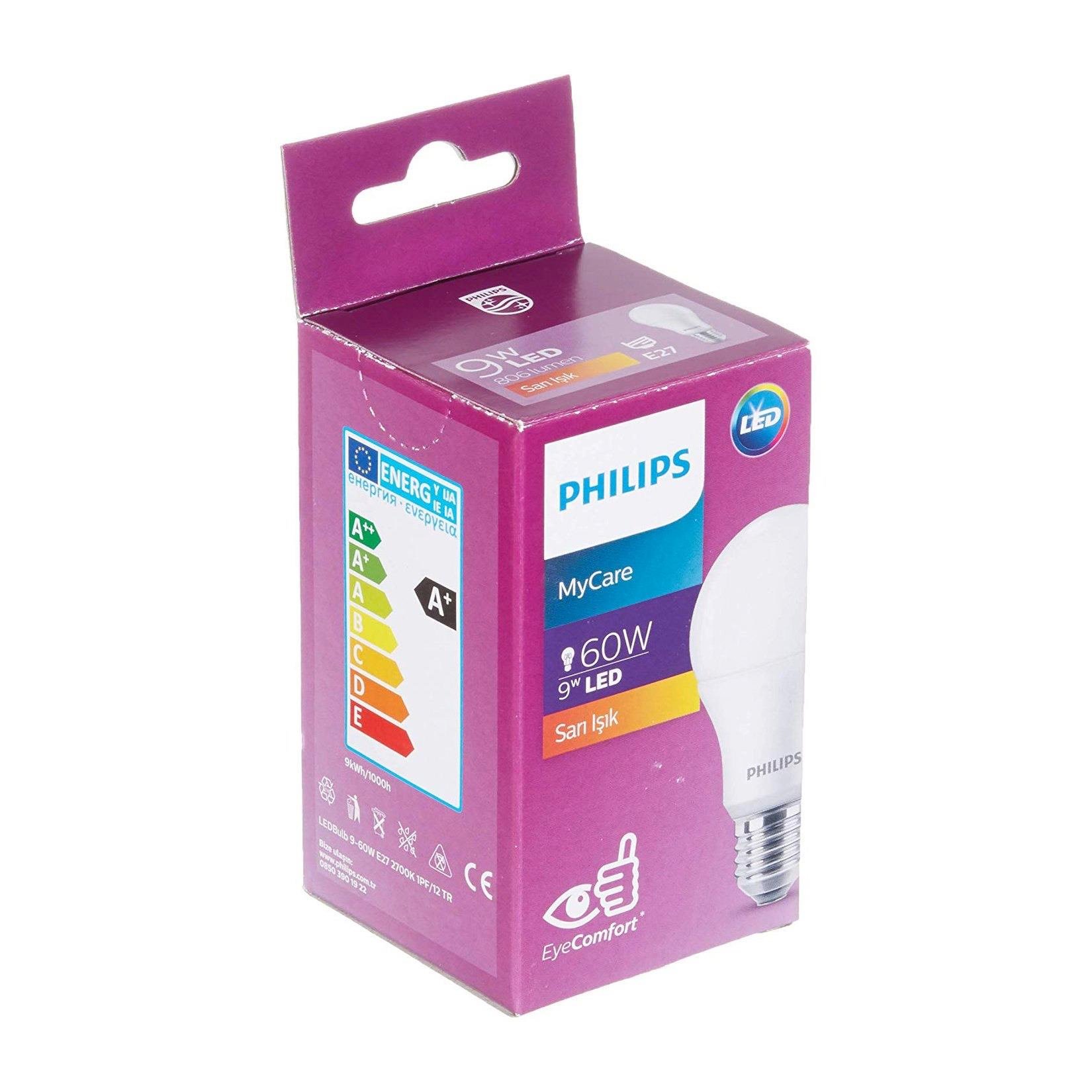 Philips Ledbulb 8-60W E27 2700K Sarı Işık