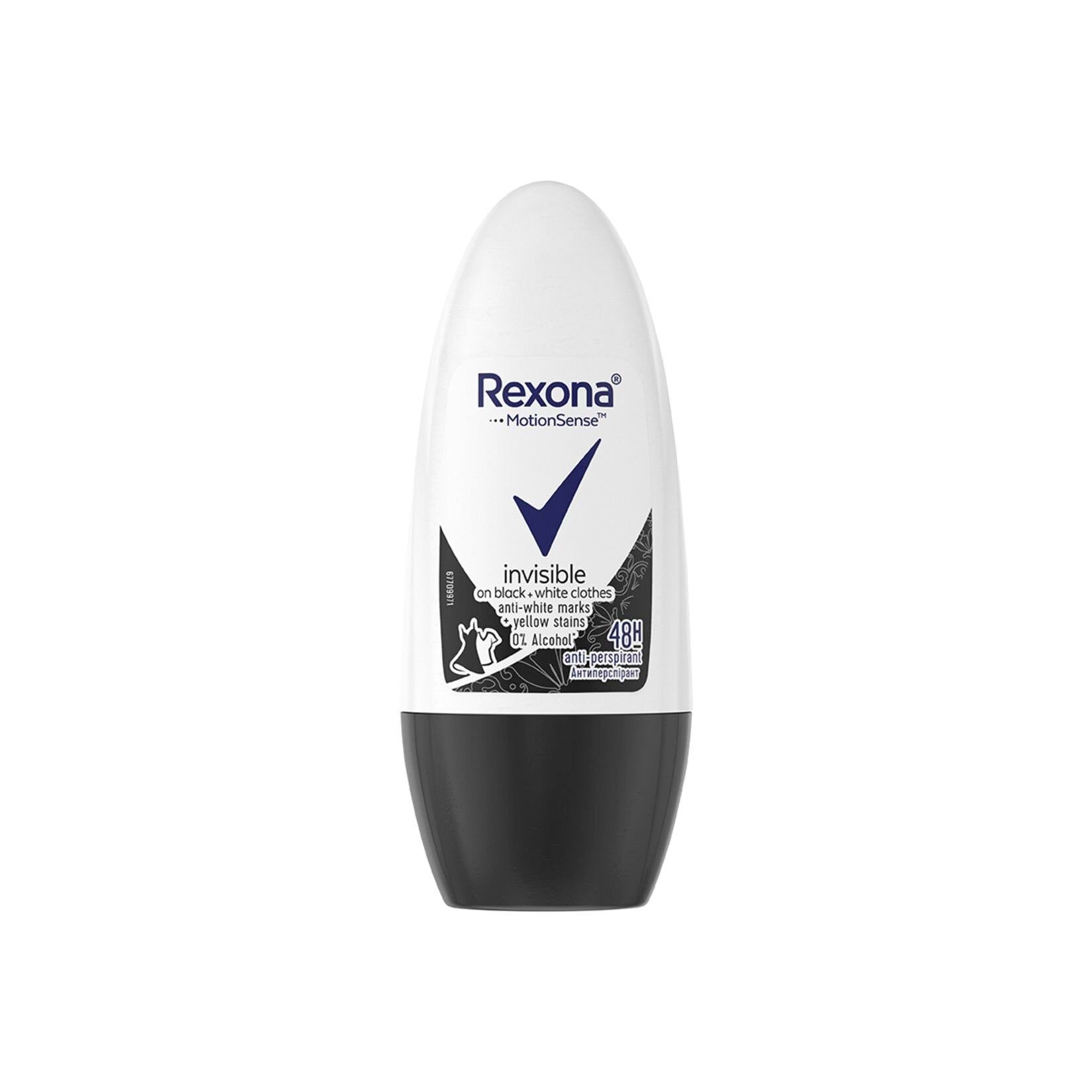 Rexona Kadın Roll On Deodorant Invisible Black White 50 ml