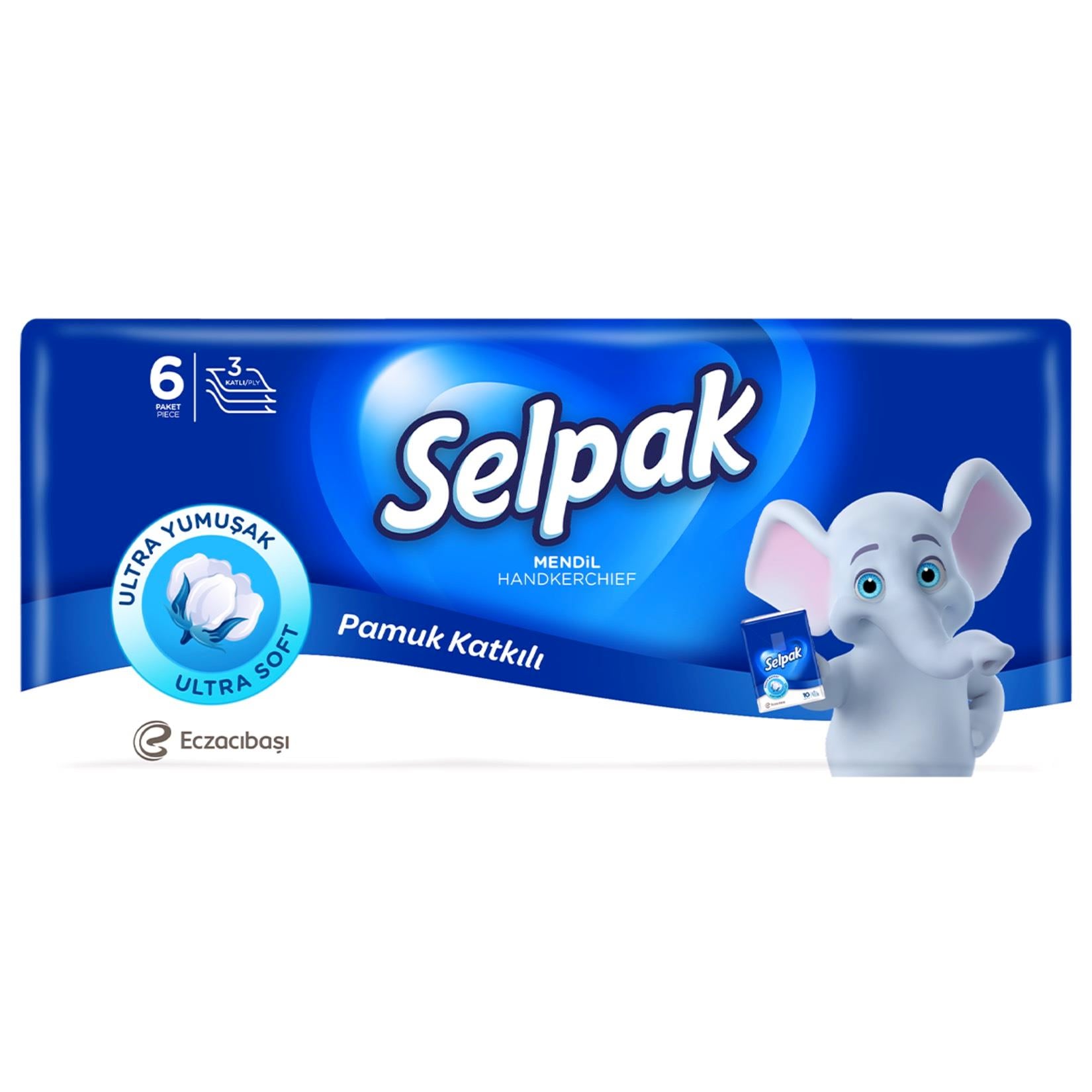 Selpak Cep Mendil  6'lı Paket