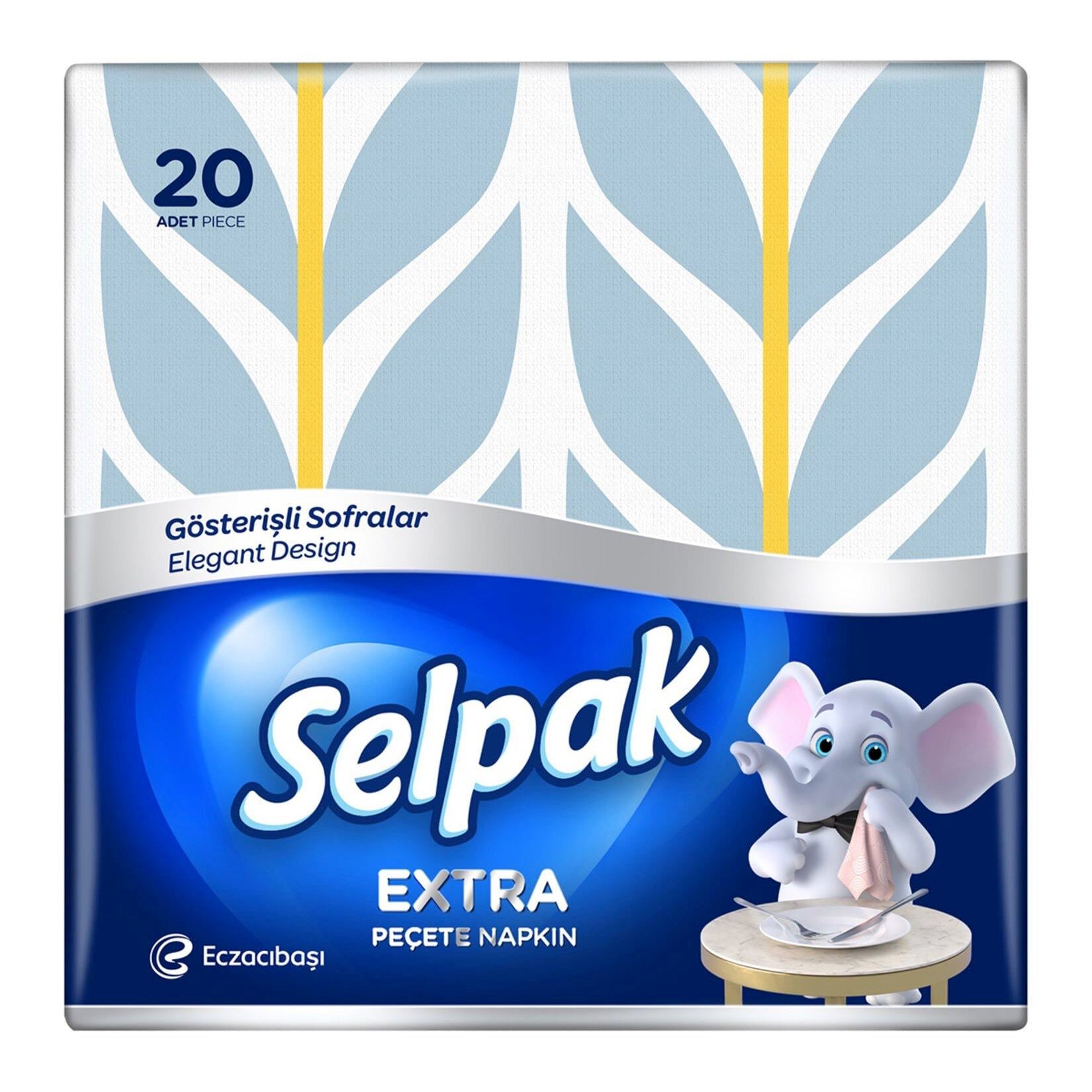 Selpak Extra Desenli Peçete 20'li
