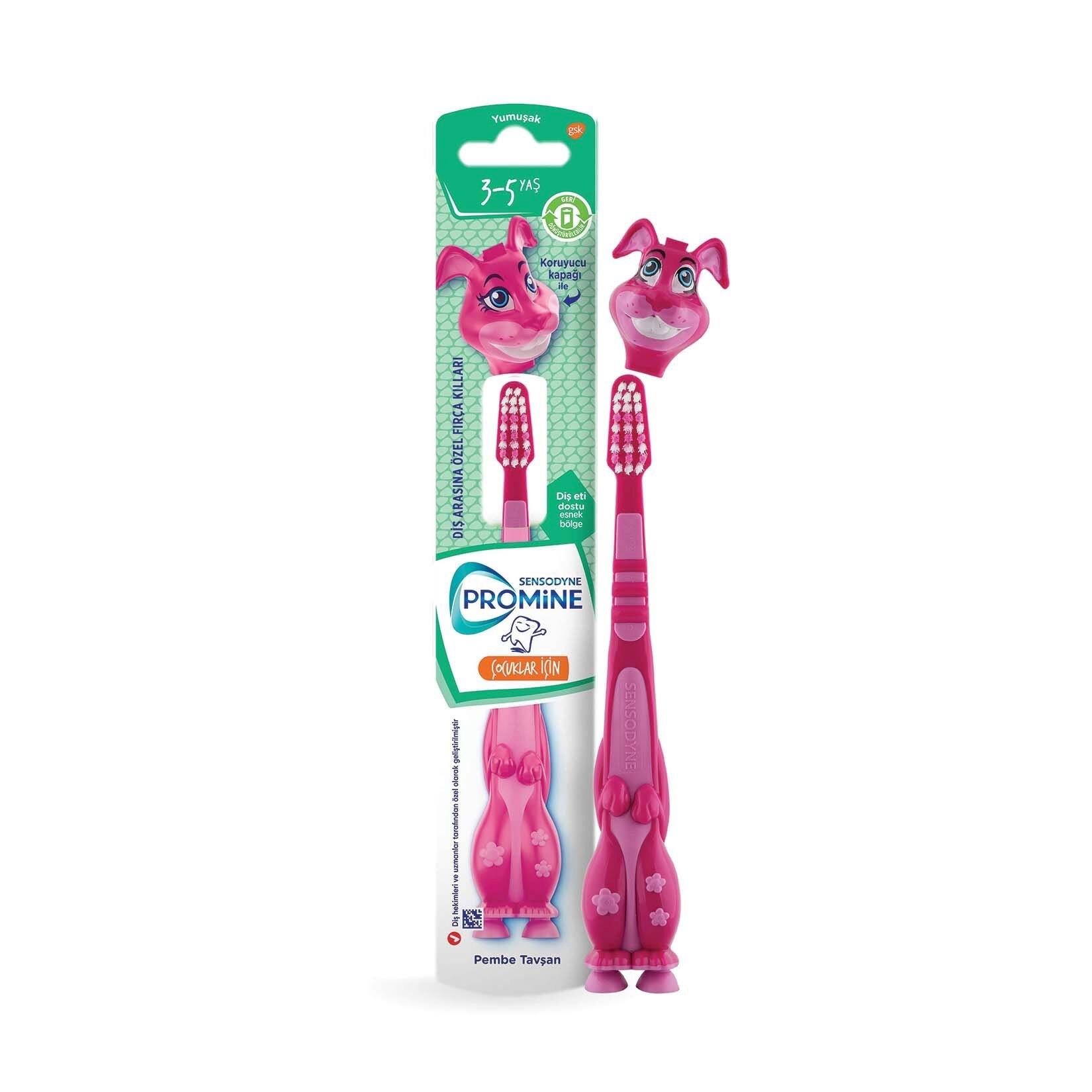 Sensodyne Promine Çocuk 3-5 Yaş Pembe Tavşan Diş Fırçası