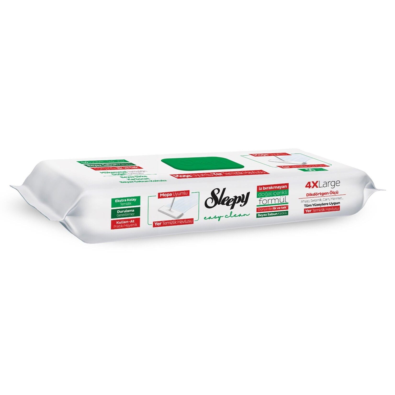 Sleepy Yer Temizlik Havlusu Beyaz Sabun 50'li