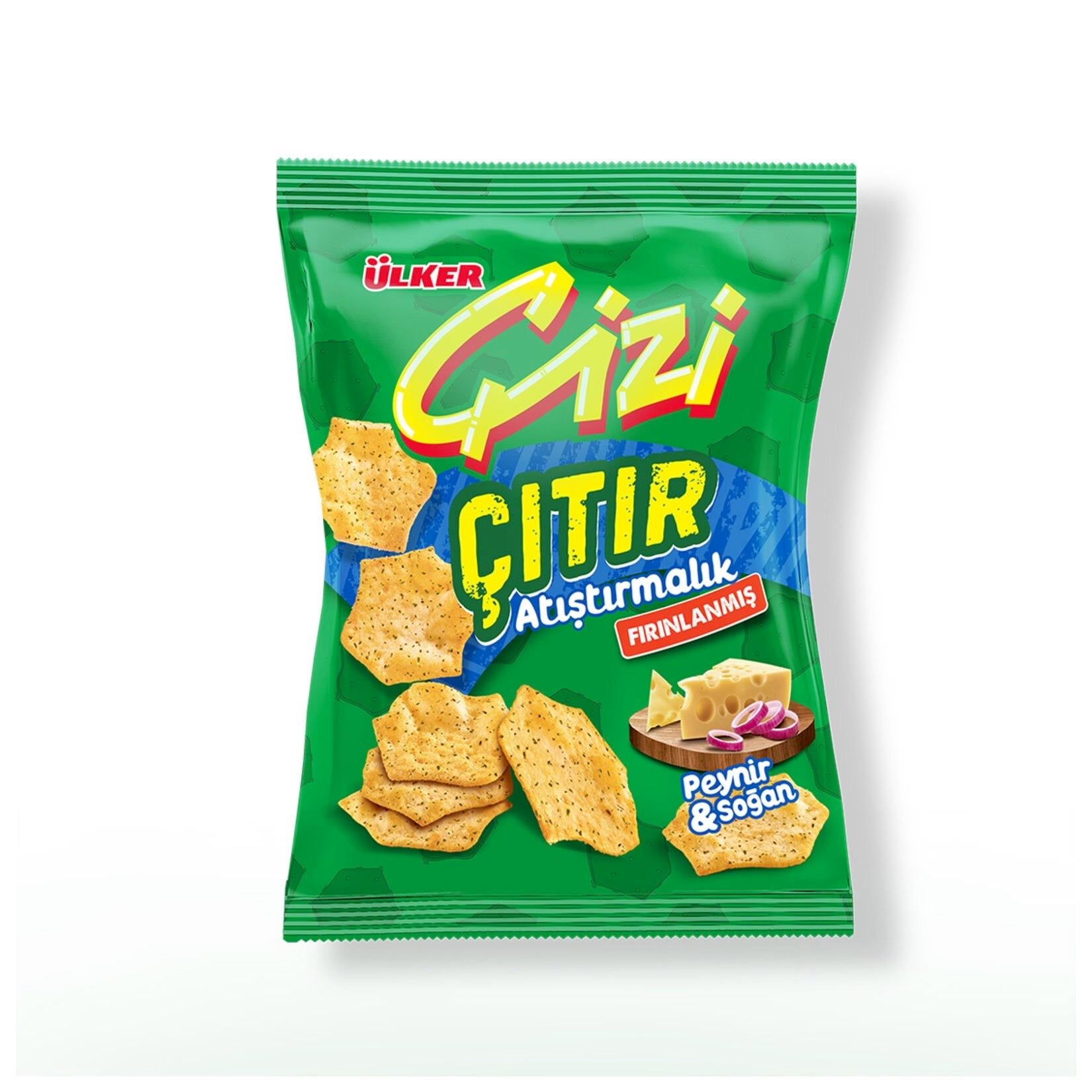 Ülker Çizi Çıtır Peynir&Soğan Aromalı Kraker 40G