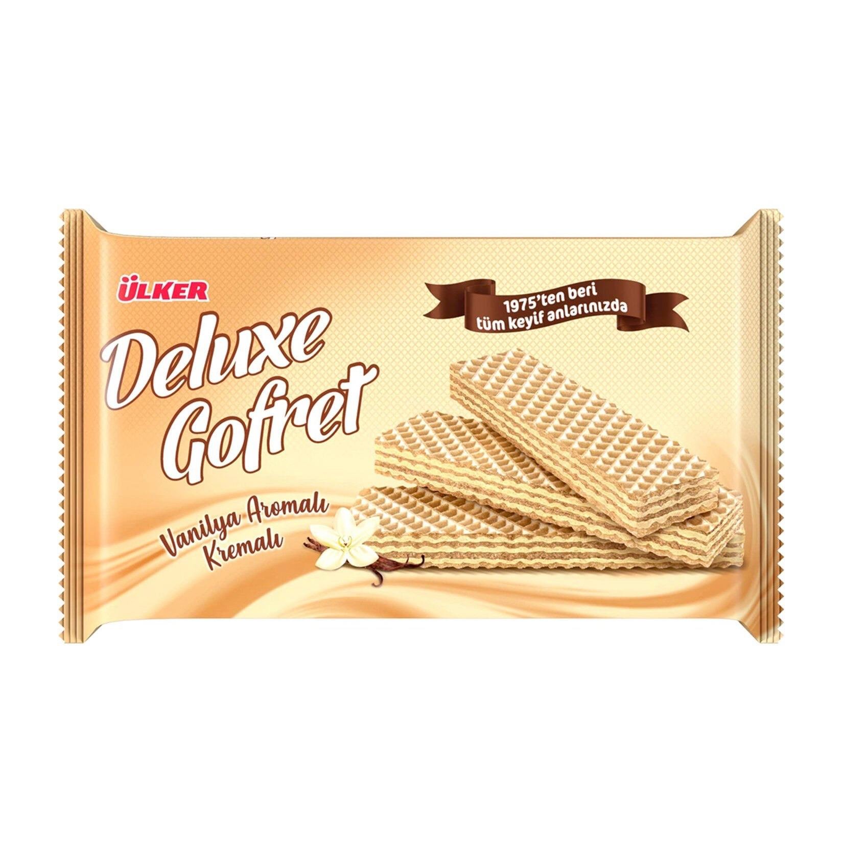 Ülker Deluxe Gofret Vanilya Aromalı Kremalı 220 G