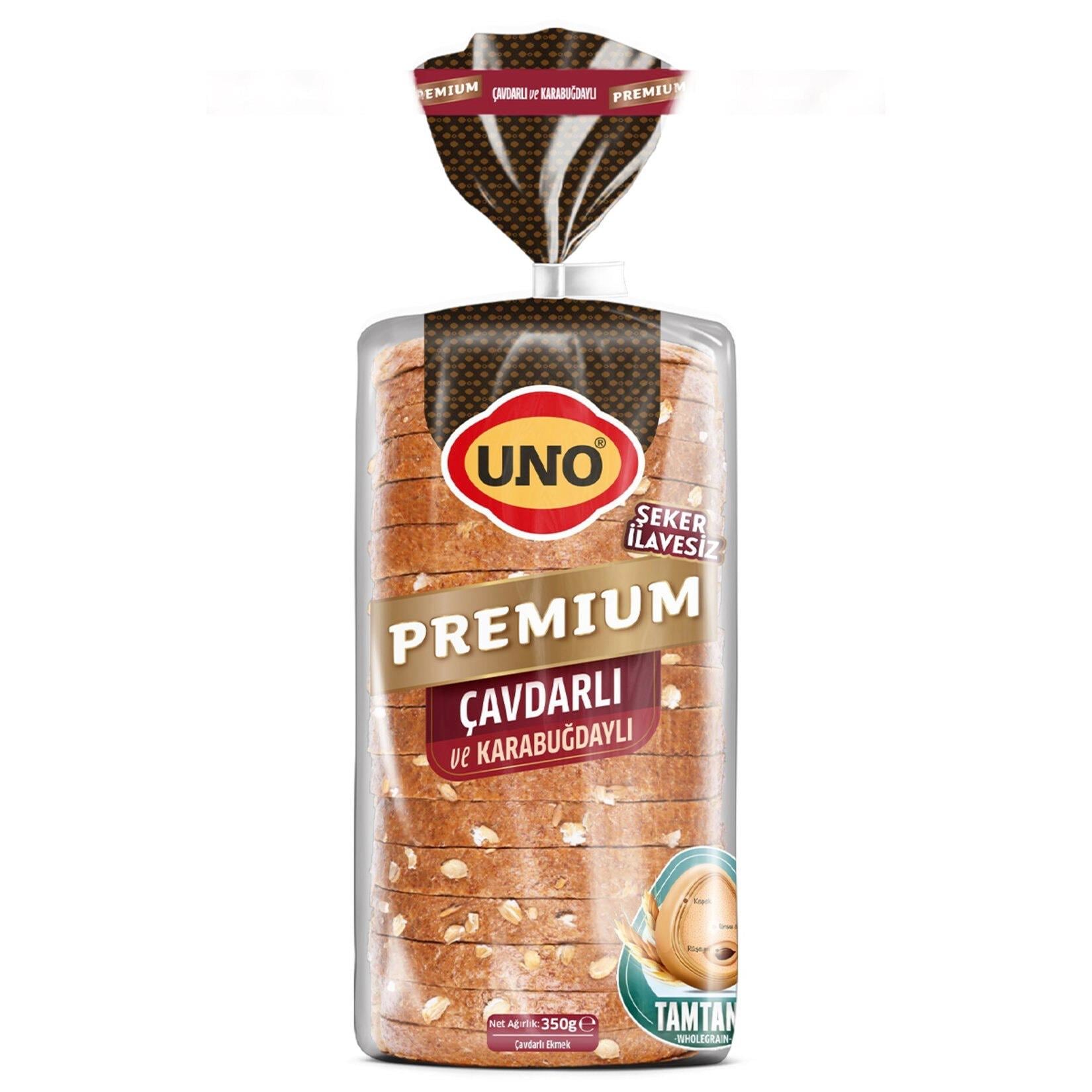 Uno Premium Çavdarlı ve Karabuğdaylı Ekmek 350 G