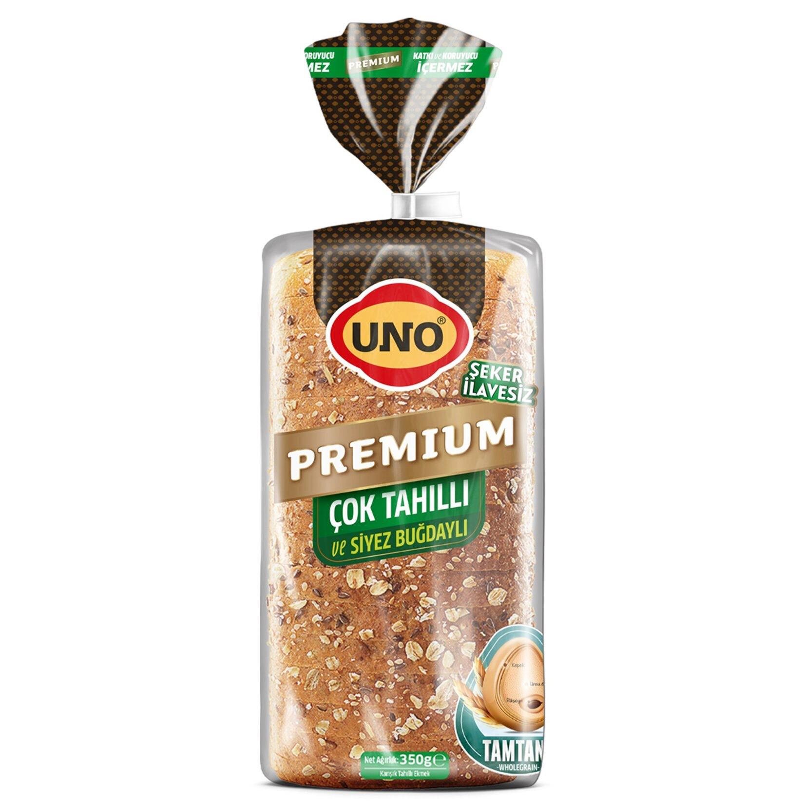 Uno Premium Çok Tahıllı ve Siyez Buğdaylı Ekmek 350 G
