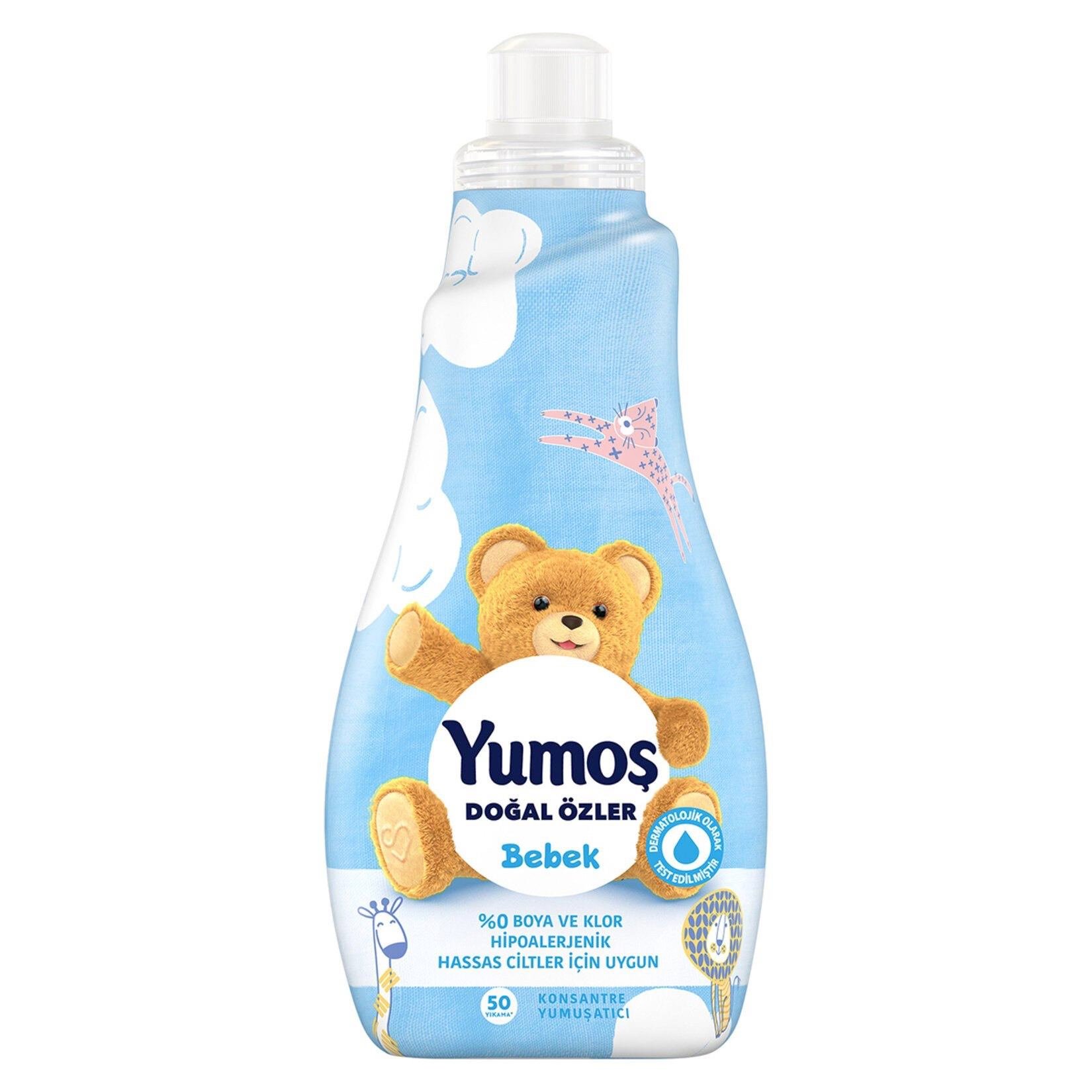 Yumoş Çamaşır Yumuşatıcısı Doğal Özler Bebek 50 Yıkama 1200 Ml