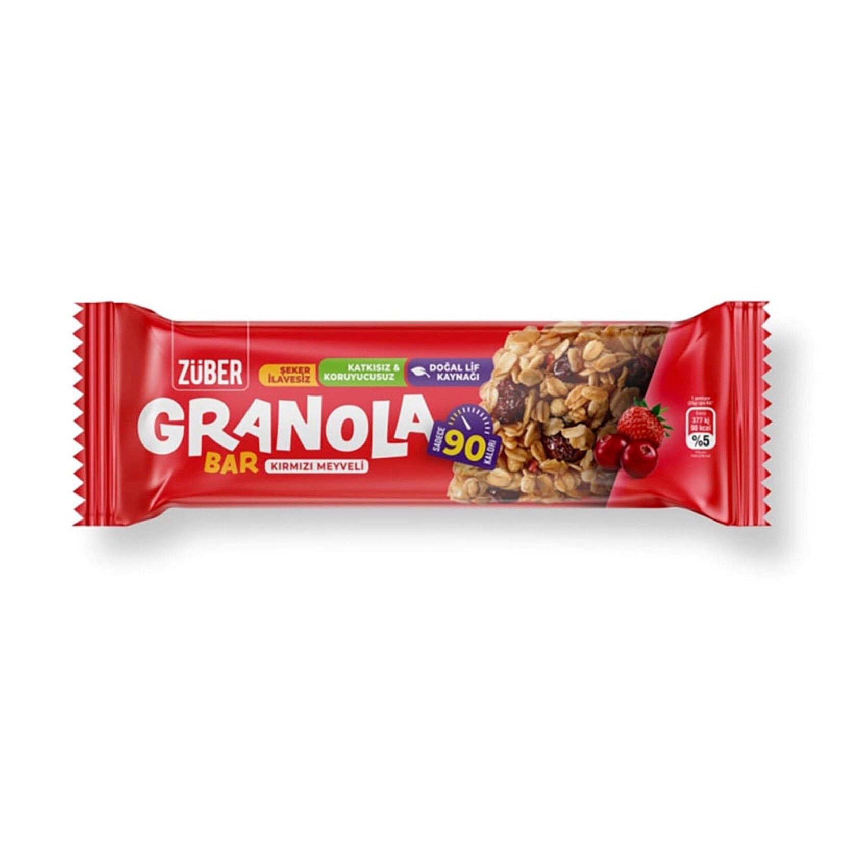 Züber Kırmızı Granola Bar  25 G