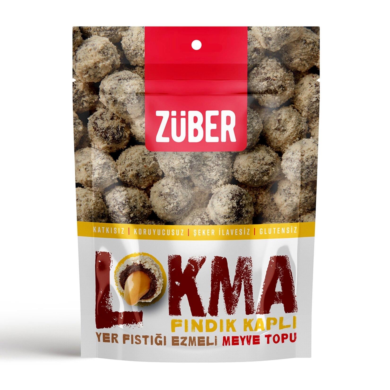Züber Lokma Fındık Kaplı Meyve Topu 96 G