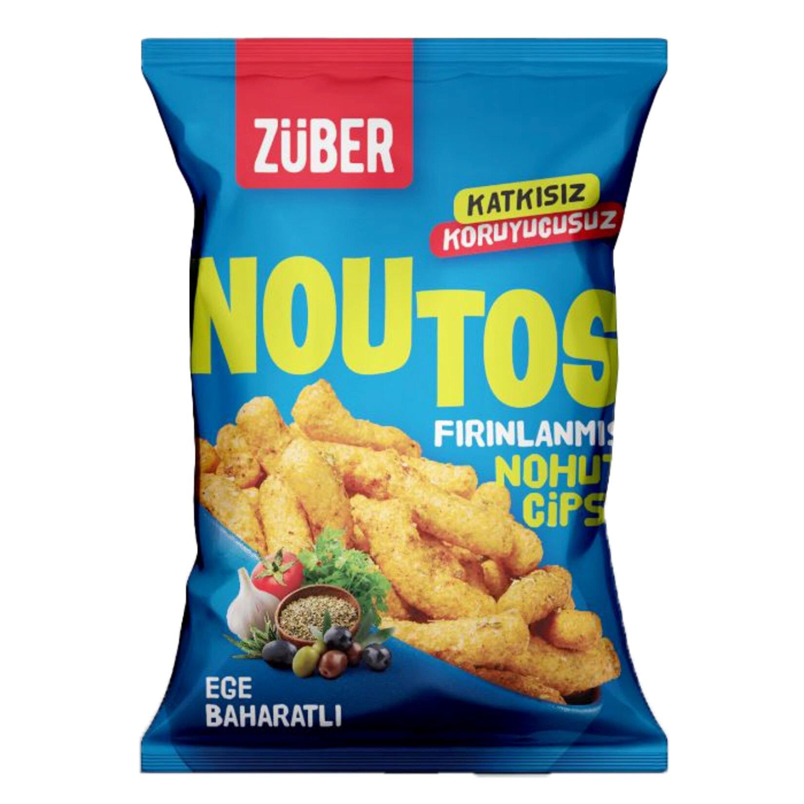 Züber Noutos Fırınlanmış Nohut Cipsi Ege Baharatları 55 G