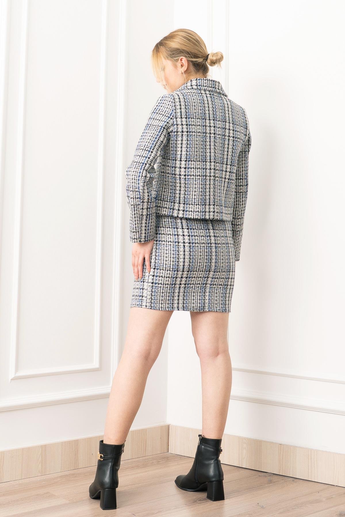 Buklet TwinSet – Ceket & Etek Takım 1286