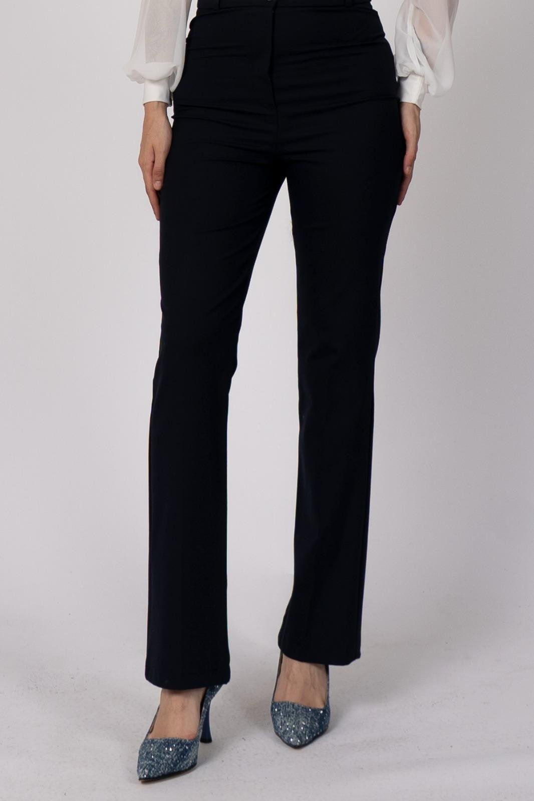 Cepsiz İspanyol Paça Kumaş Pantolon 30088