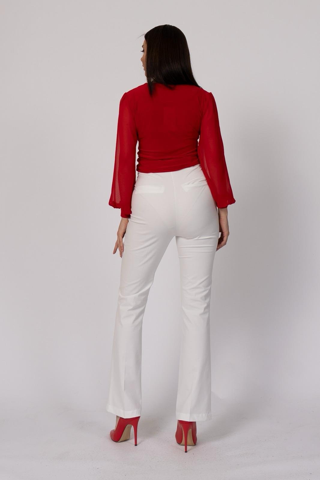 Cepsiz İspanyol Paça Kumaş Pantolon 30088