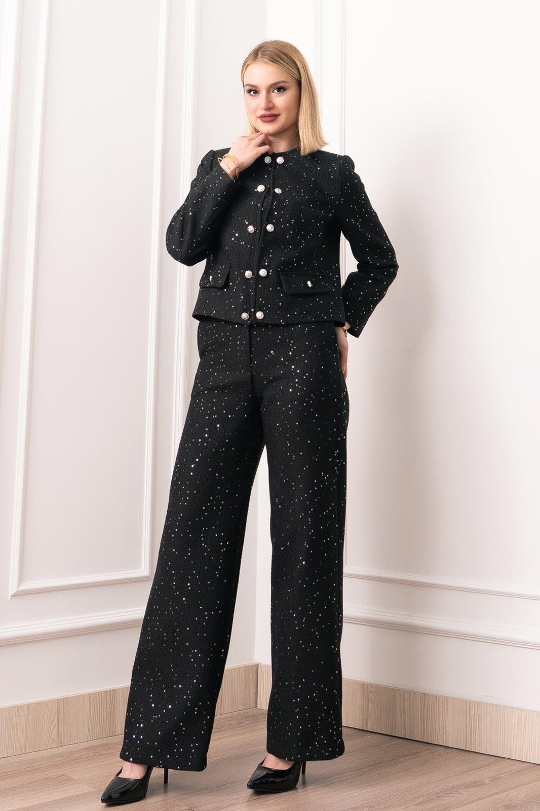 ÇİFT DÜĞMELİ CEKET TAKIM 1285