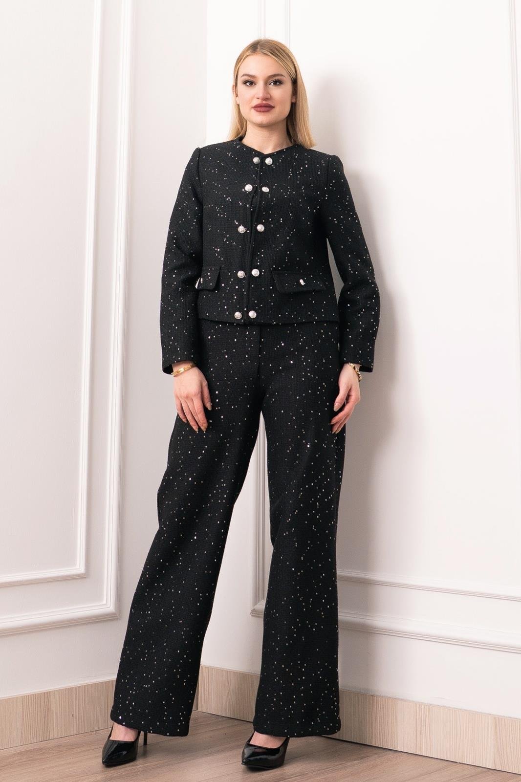 ÇİFT DÜĞMELİ CEKET TAKIM 1285