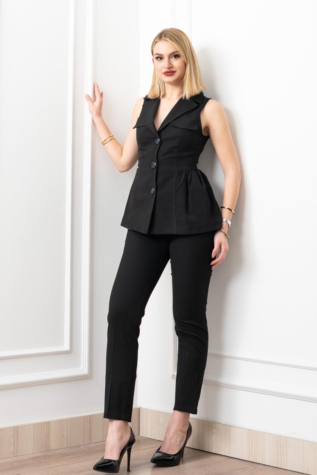 Elegant Line Uzun Yelekli Takım 1264