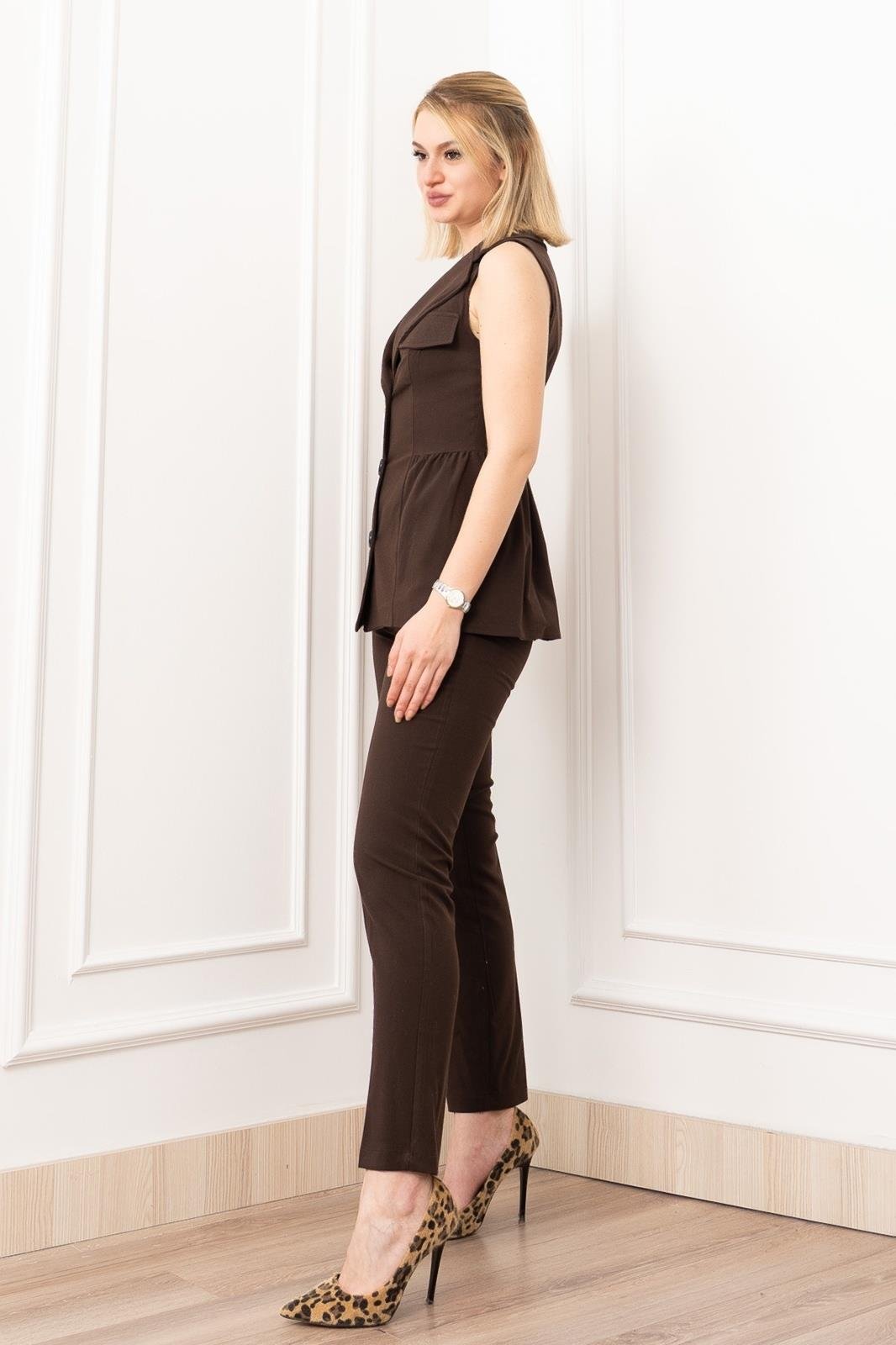 Elegant Line Uzun Yelekli Takım 1264