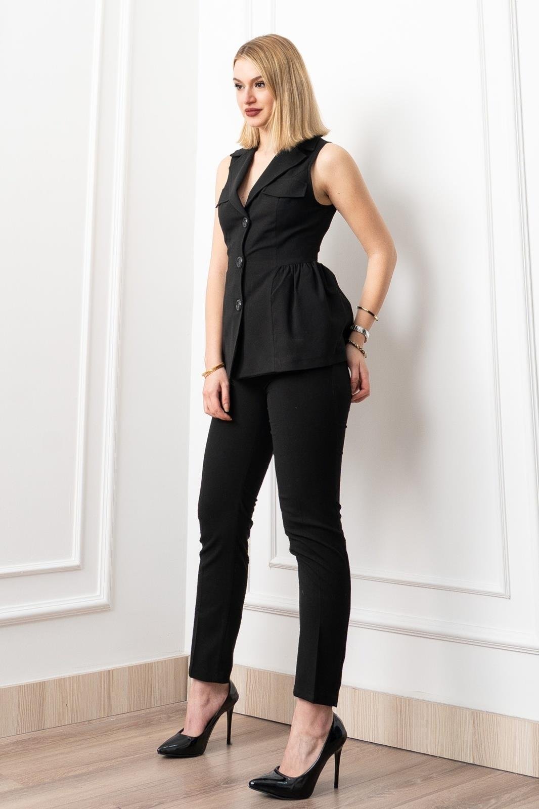 Elegant Line Uzun Yelekli Takım 1264